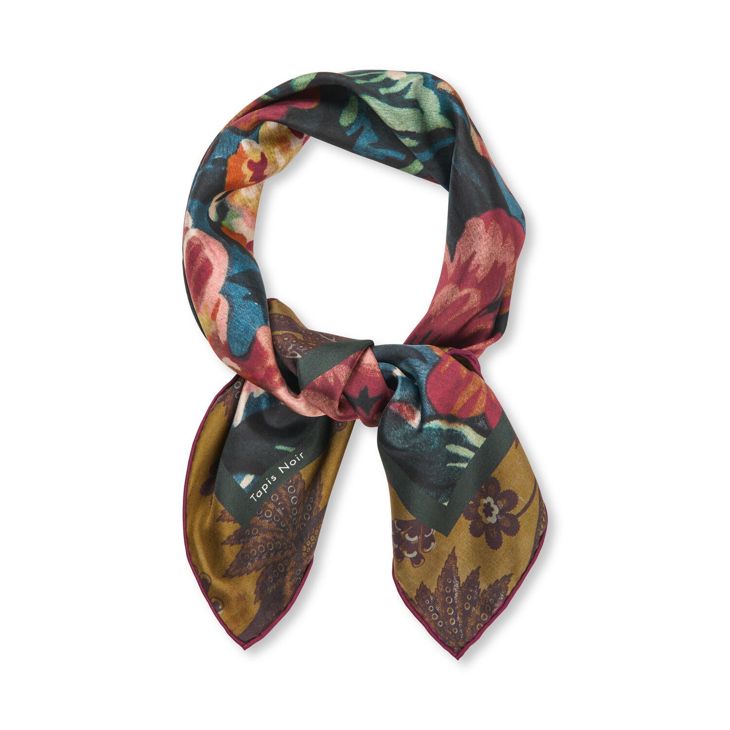 Classical Small Gemma silketørklæde – Multicolor
